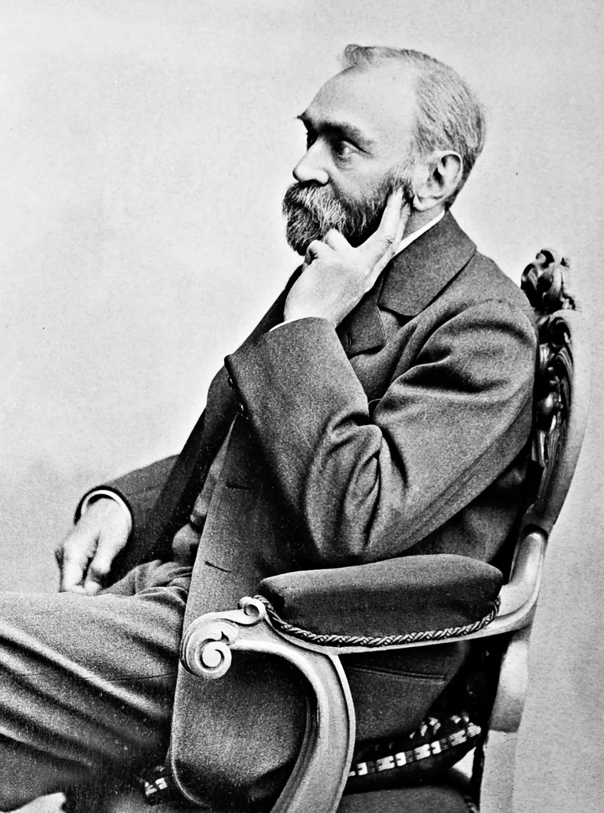 documentary portrait of Alfred Nobel by Gösta Florman (1831–1900). Source: [Wikimedia Commons file page](https://commons.wikimedia.org/wiki/File:AlfredNobel_adjusted.jpg), which identifies the photographer and Public Domain Mark. Public domain; no edits; checked 18 October 2026.
