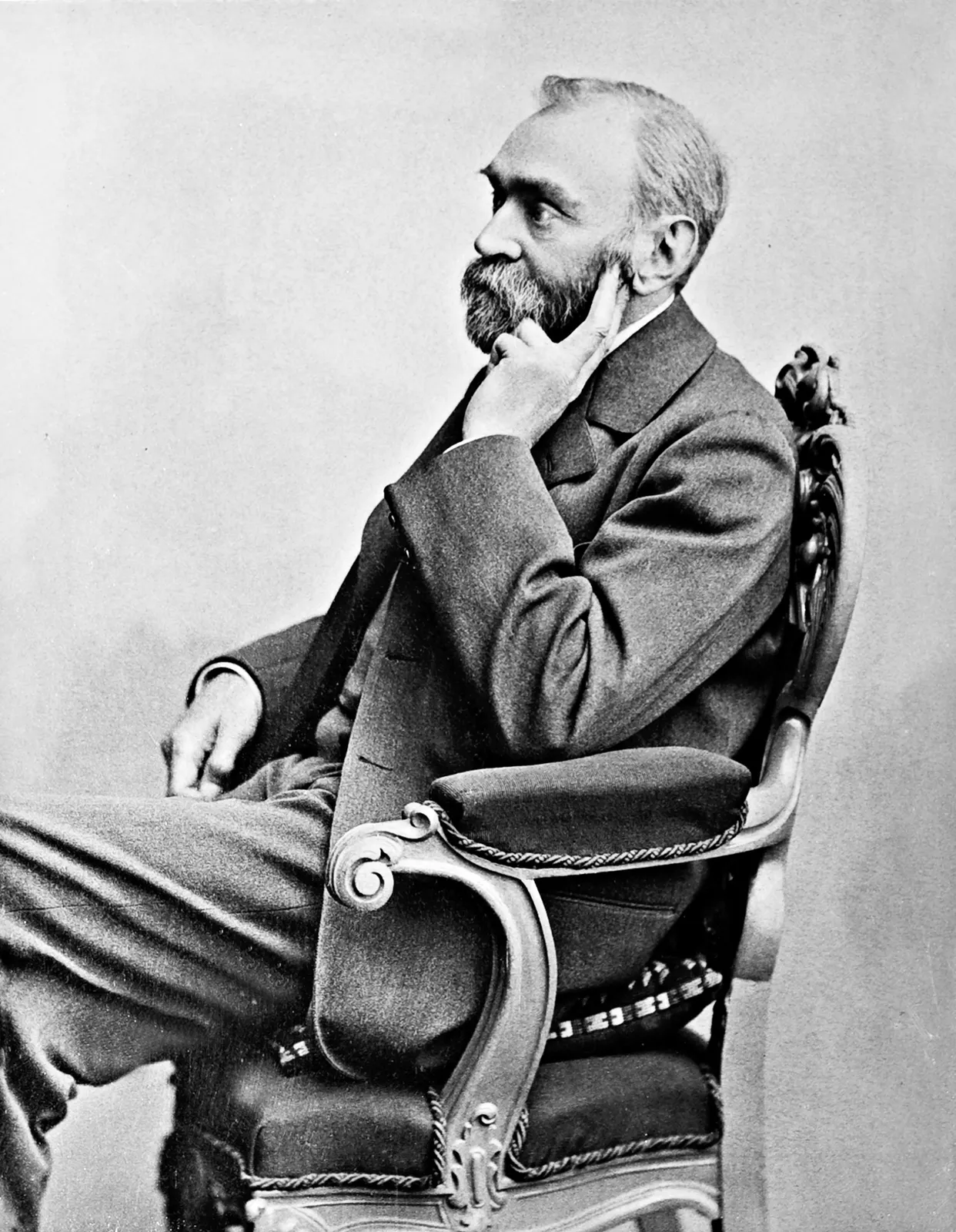 portrait of Alfred Nobel before 1896. Gösta Florman (1831–1900) / The Royal Library; Commons page also cites the National Portrait Gallery and imagebank.sweden.se as sources. Public Domain Mark and public-domain status in the country of origin; note Commons’ jurisdiction caveat for a few countries. Attribution: Gösta Florman / The Royal Library. Source: [Wikimedia Commons file page](https://commons.wikimedia.org/wiki/File:AlfredNobel.jpg). Original 2,248 × 2,896 JPEG rendition, no edits; checked 18 October 2026.