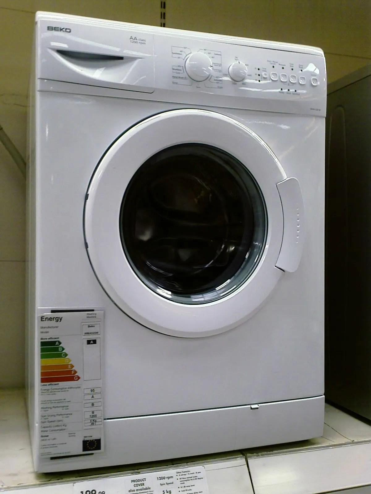 фото пральної машини Beko, автор Flickr-користувач zzpza, CC BY 2.0. Сторінка файлу: https://commons.wikimedia.org/wiki/File:Washing_Machine_Beko.jpg. Ліцензія: https://creativecommons.org/licenses/by/2.0/. Атрибуція: zzpza, CC BY 2.0, через Wikimedia Commons; зображення без змін.