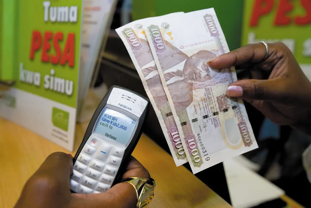 Rosenfeld Media, photograph of M-PESA on a Nokia 1100, photographed 30 April 2012. Wikimedia Commons, CC BY 2.0. Original image, no edits. https://commons.wikimedia.org/wiki/File:M-Pesa_on_Nokia_1100_20120430.jpg