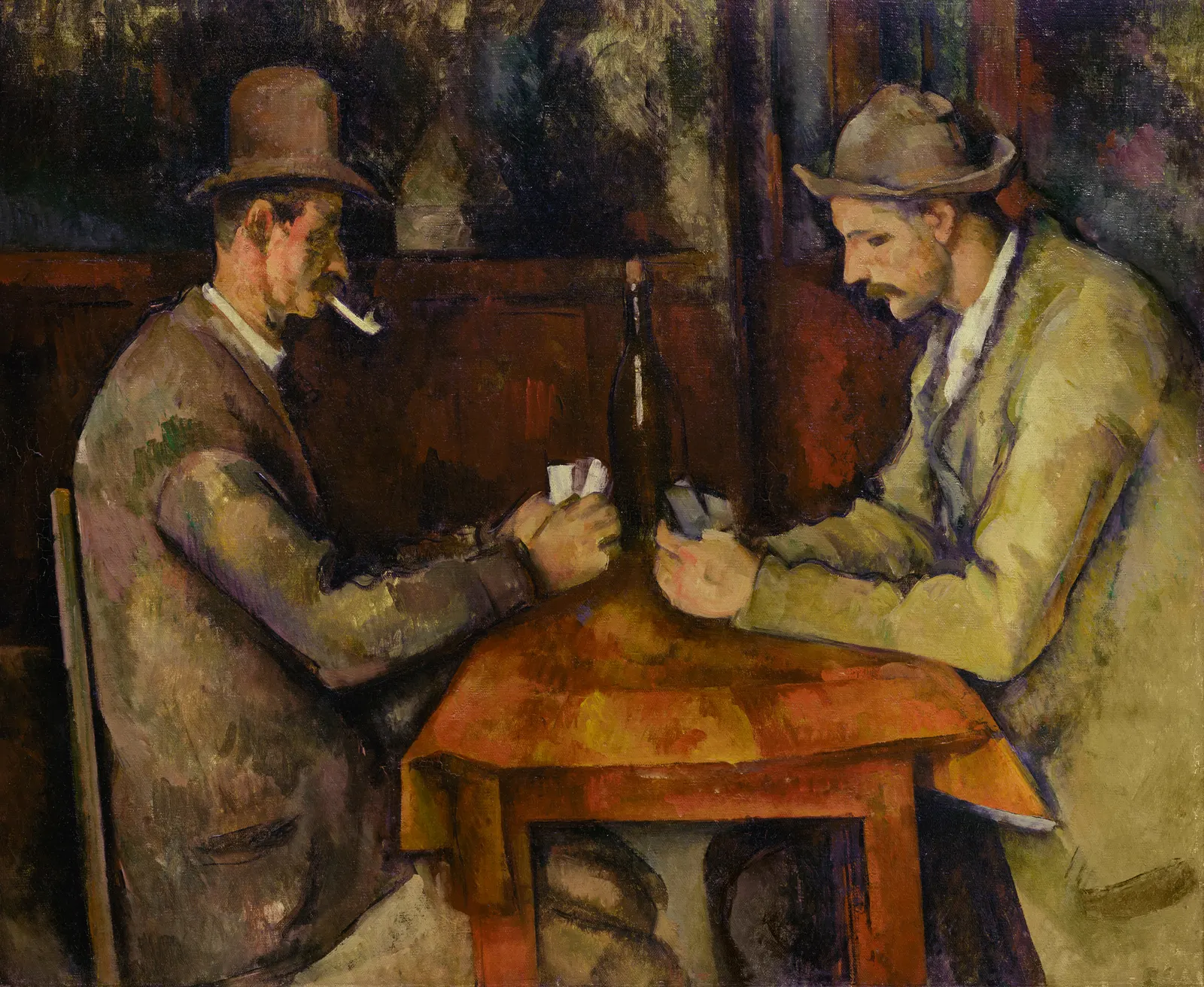 Інша двофігурна версія «Гравців у карти», Музей Орсе / Another two-player version, Musée d’Orsay.