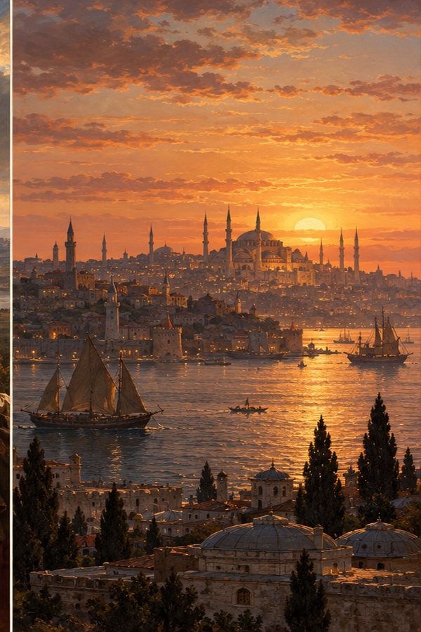 AI conceptual illustration, not an Aivazovsky painting.