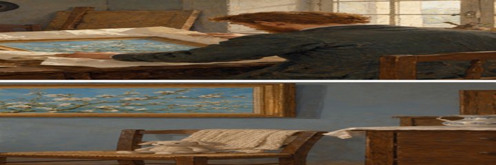 AI conceptual interior, not a historical room.