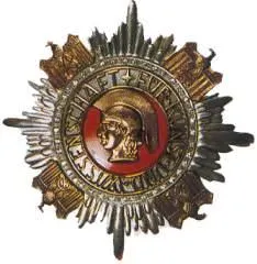 the German National Prize for Art and Science insignia, established in 1937 as a substitute after Hitler’s ban on Nobel acceptance. Author information is absent; the Commons file page states the uploader dedicated the image to the public domain worldwide. Source: [Wikimedia Commons file page](https://commons.wikimedia.org/wiki/File:Nat-prz.jpg). Original 234 × 240 JPEG, no edits; checked 18 October 2026.