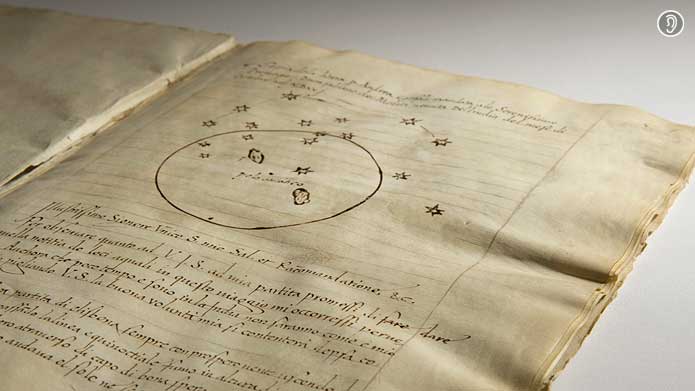 photograph of Andrea Corsali’s letter to Giuliano de’ Medici, a contemporary copy made around 1516. Original page: https://commons.wikimedia.org/wiki/File:Andrea_Corsali,_letter_to_Giuliano_de_Medici,_1516.jpg. Creator: State Library of New South Wales. The file page reports permission confirmed by the Wikimedia VRT team and a CC BY-SA 3.0 Australia license; credit State Library of New South Wales. No edits.