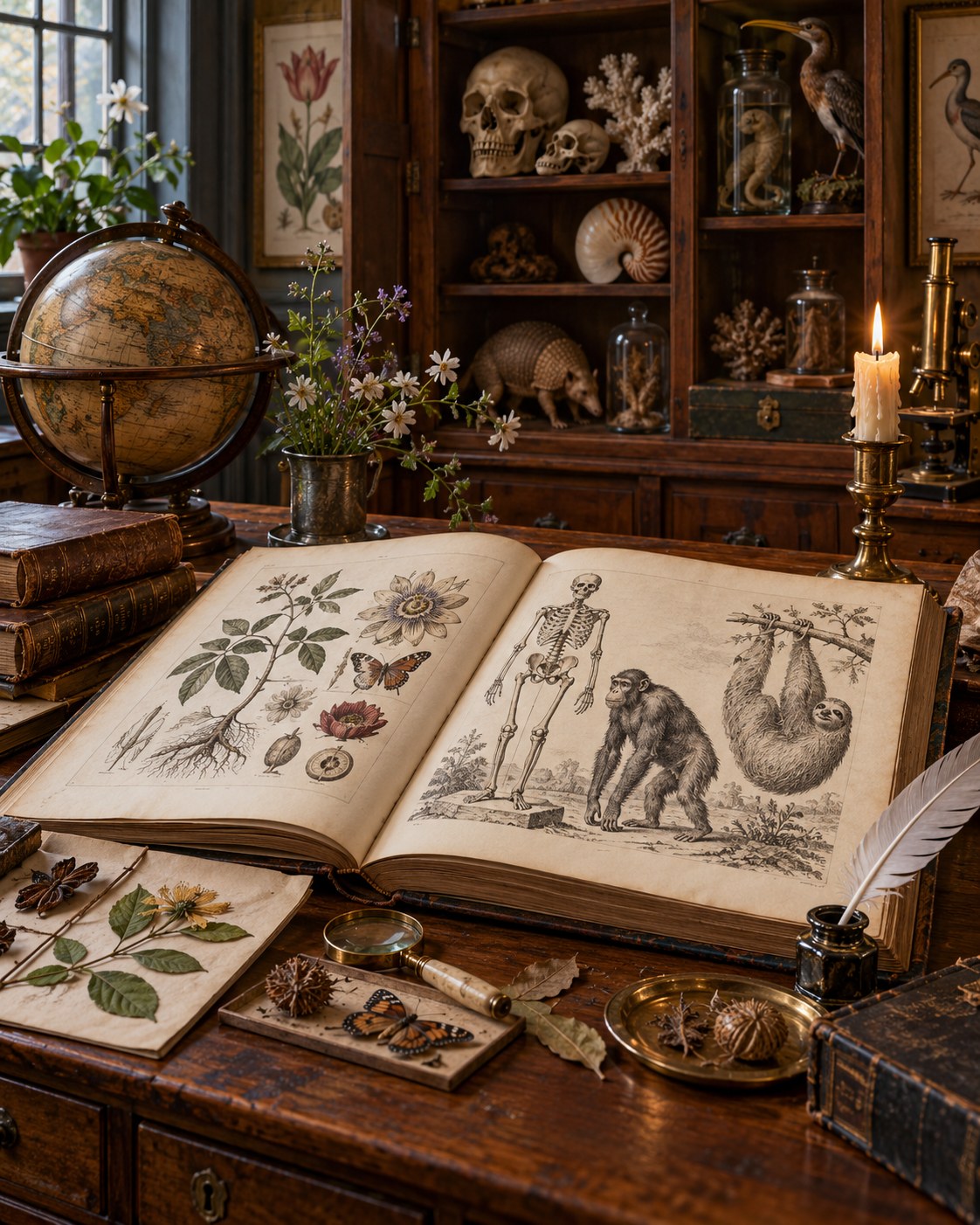 AI-generated conceptual natural-history study, not a historical artifact or portrait.