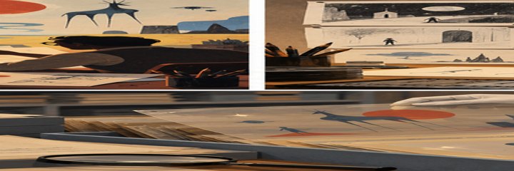 AI conceptual storyboard, not an actual Destino sketch.