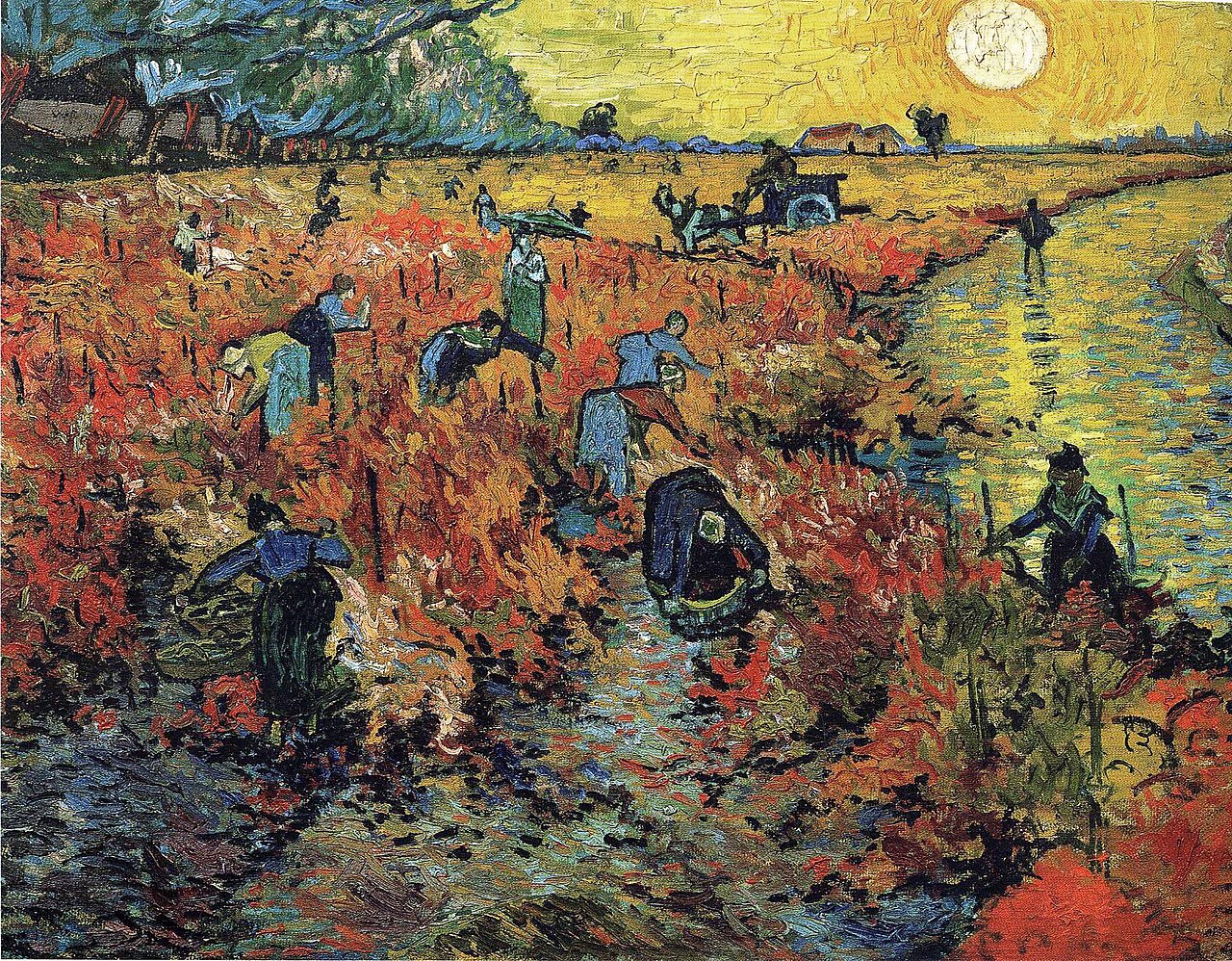 Van Gogh's The Red Vineyard (1888), which is one well-documented lifetime sale discussed in the fact.