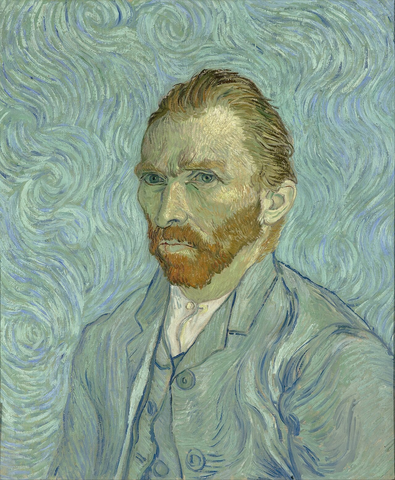 Автопортрет Ван Гога / Van Gogh self-portrait, contextual identity image, not his last painting.