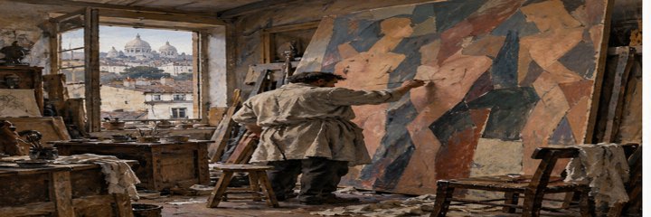 AI concept, not a reproduction of the painting.