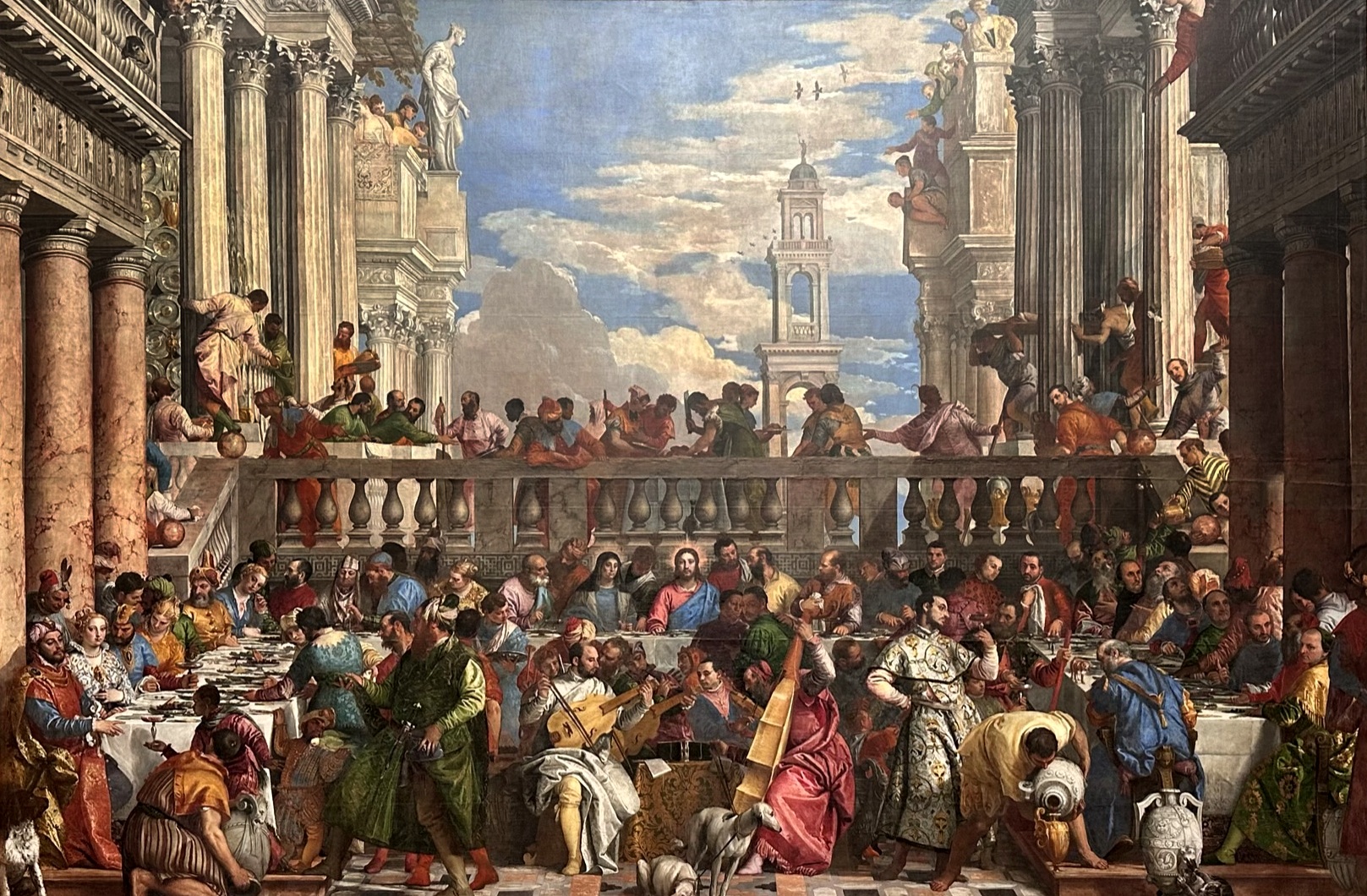 Paolo Veronese’s *The Wedding at Cana*, displayed opposite the Mona Lisa in the Salle des États.