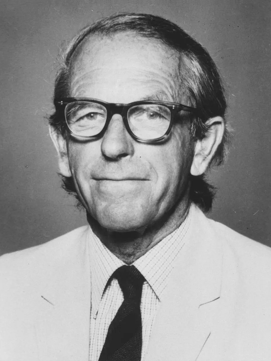 Frederick Sanger, twice-awarded Chemistry laureate. [Wikimedia Commons](https://commons.wikimedia.org/wiki/File:Frederick_Sanger2.jpg); [U.S. National Library of Medicine collection](https://www.nlm.nih.gov/visibleproofs/galleries/technologies/dna_image_8.html). Creator unidentified; Commons records U.S. federal-government-work basis/Public Domain Mark 1.0 with caveat detailed in fact 1638. Credit: U.S. National Library of Medicine, Visible Proofs, via Wikimedia Commons. Copied unchanged.