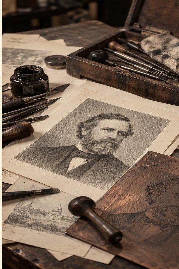 AI conceptual illustration, not an archival portrait.