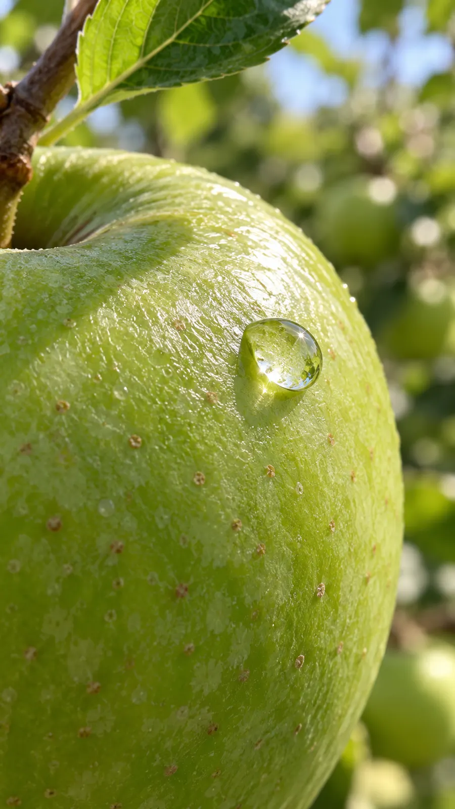 AI-generated close-up of apple peel and natural sheen; illustrative only. Origin: OpenAI image generation, 2026-10-25.