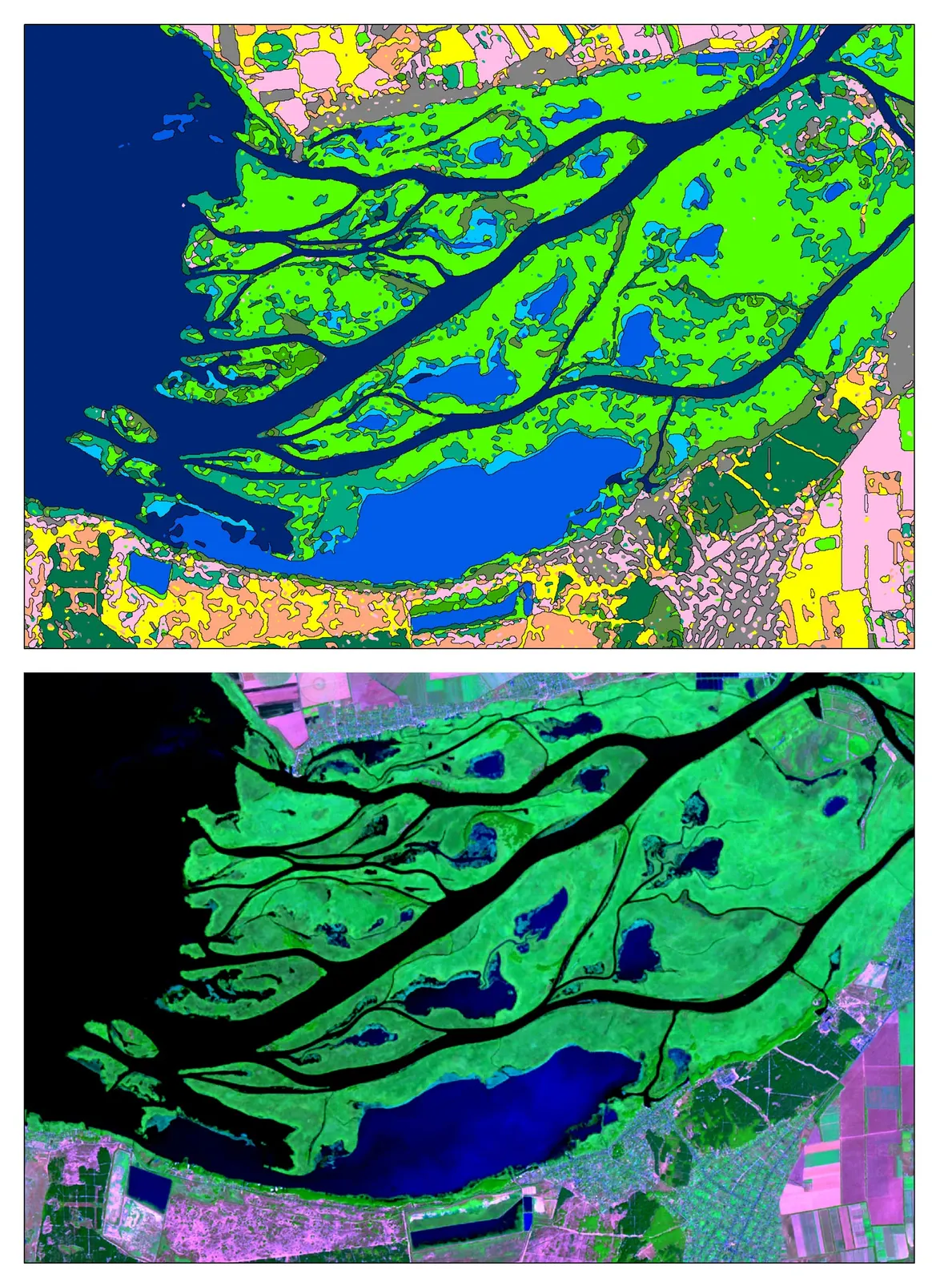 оптимізовано з `media/dnipro-estuary-tishaeva.jpg`: 1755×2362 px (половина початкової ширини й висоти), JPEG quality 82.