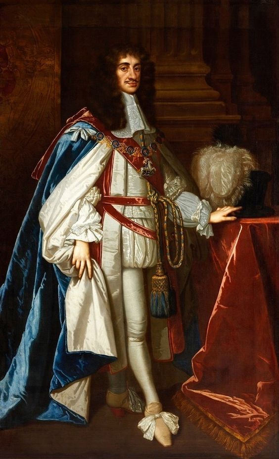 Peter Lely, *Charles II of England*. Wikimedia Commons; public domain. Original file: https://commons.wikimedia.org/wiki/File:Lely_Charles_II_of_England.jpg. Reused from the related Watt fact 2060.